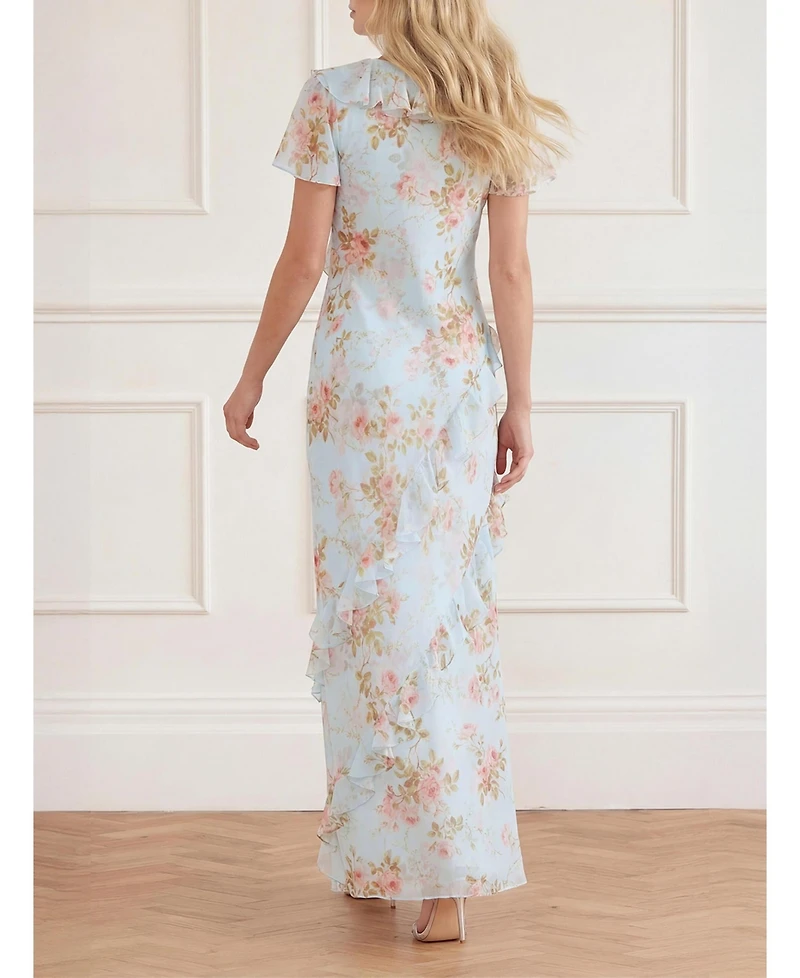 Needle & Thread Women's Summer s Rose Georgette V-neck Gown