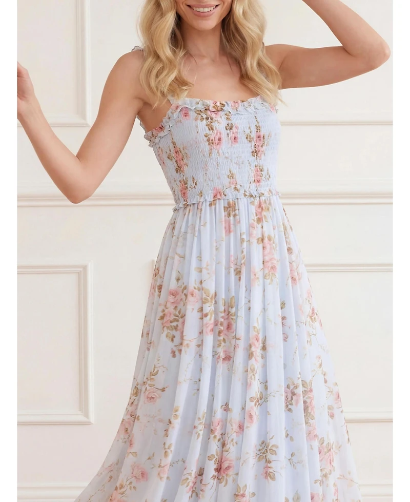 Needle & Thread Women's Summer's Rose Chiffon Cami Ankle Gown