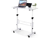 gaomon Mobile Standing Desk, Height Adjustable Sit-Stand Table, Rolling Portable Computer Workstation for Home Office