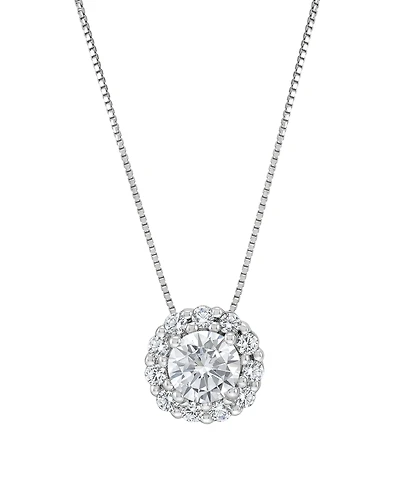Macy's Igi Certified Lab-Grown Diamond Pendant Necklace (1 ct. t.w.) in 14k White Gold