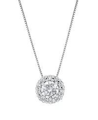 Macy's Igi Certified Lab-Grown Diamond Pendant Necklace (1 ct. t.w.) in 14k White Gold