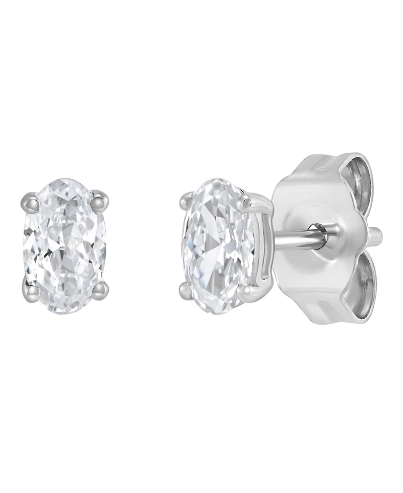 Macy's Igi Certified Lab-Grown Diamond Stud Earrings (1/2 ct. t.w.) in 14k White Gold
