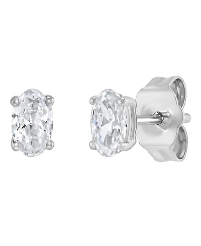 Macy's Igi Certified Lab-Grown Diamond Stud Earrings (1/2 ct. t.w.) in 14k White Gold