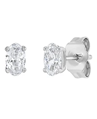 Macy's Igi Certified Lab-Grown Diamond Stud Earrings (1/2 ct. t.w.) in 14k White Gold