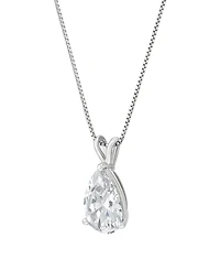 Macy's Igi Certified Lab-Grown Diamond Solitaire Pendant Necklace (2 ct. t.w.) in 14k White Gold