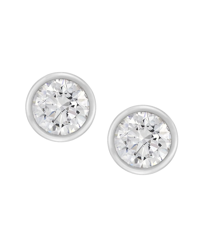 Macy's Igi Certified Lab-Grown Diamond Stud Earrings (2 ct. t.w.) in 14k White Gold