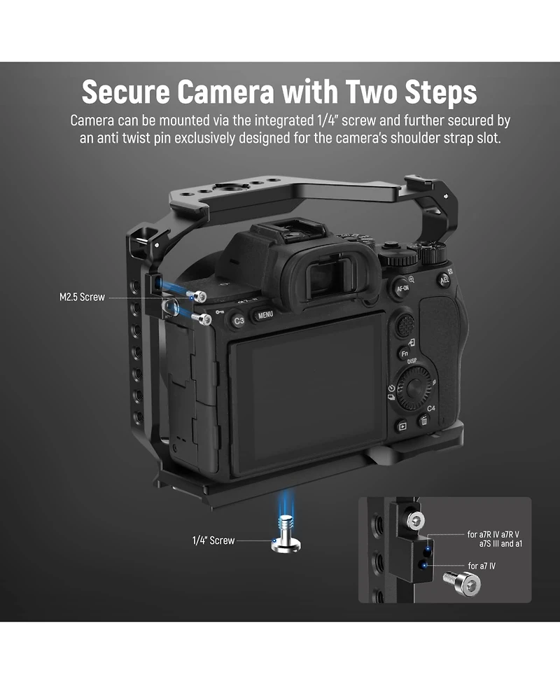 Neewer CA004 Camera Mounting Accessory for Sony a7R V/a7R Iv/a7 Iv/a7S Iii/a1