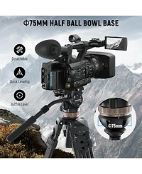 Neewer TH45 Camera Tripod with 18lb for Dji Rs Gimbals