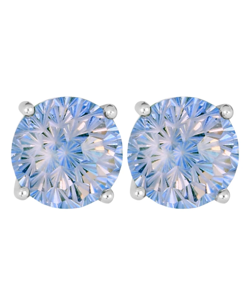 Macy's Sterling Silver Cubic Zirconia Solitaire Stud Earrings
