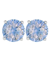 Macy's Sterling Silver Cubic Zirconia Solitaire Stud Earrings