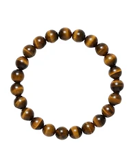 Kendi Amani Jasiri Tiger Eye Beaded Bracelet – Timeless Stretch Bracelet for Layered or Solo Wear