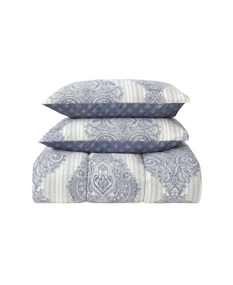 Lawnrence Reversible 8-Piece Bed-in-a-Bag Comforter Sets