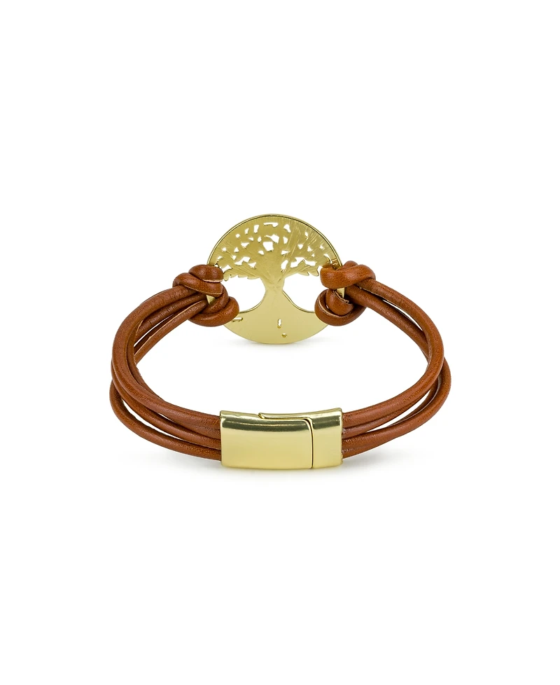 Patricia Nash Wrapped Leather Collection Magnetic Snap Bracelet
