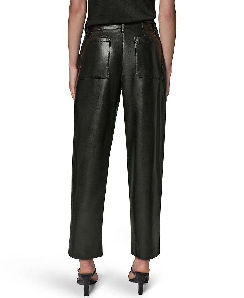 Donna Karan New York Women's Patch Pockets Ankle Pants
