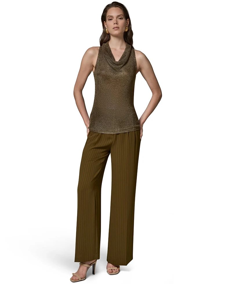 Donna Karan New York Women's Cowl Neck Sleeveless Sweater