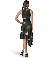 Donna Karan New York Women's Jersey Print Sleeveless Dress