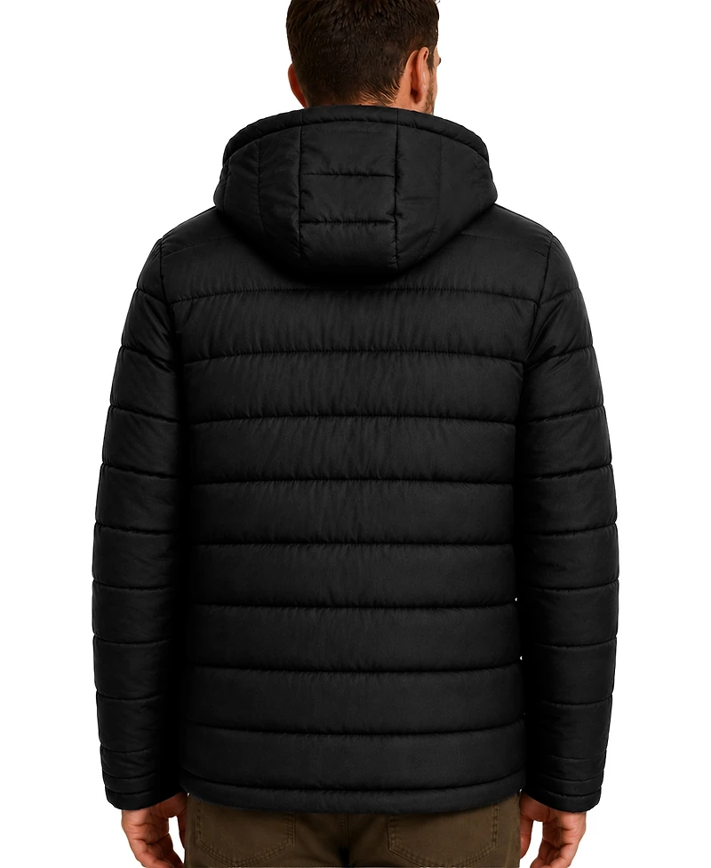 Hawke & Co. Men's Stretch Hooded Sherpa Lined Jacket