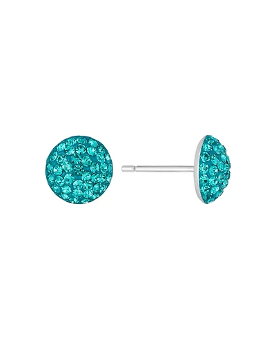 Macy's 9mm Crystal Half Ball Stud Earrings