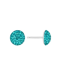 Macy's 9mm Crystal Half Ball Stud Earrings