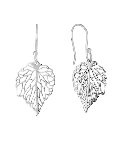 Macy's Laser Cut Maple Leaf Drop Earrings