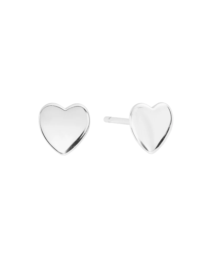 Macy's Sterling Silver-Plated Heart Stud Earrings