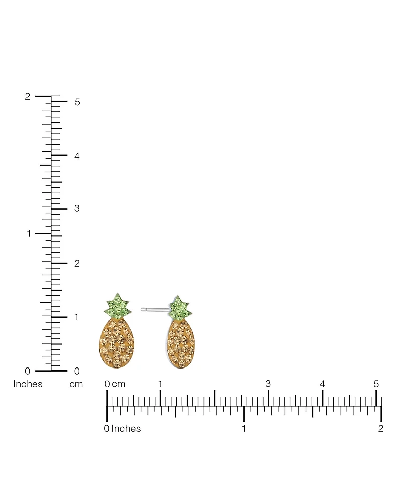 Macy's Crystal Pave Pineapple Stud Earrings