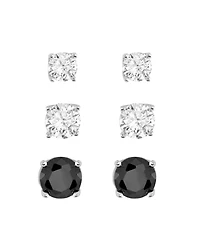 Macy's Cubic Zirconia 4mm/5mm/6mm Stud Earring Set