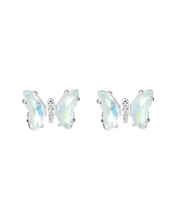 Macy's Crystal Butterfly with Cubic Zirconia Stud Earrings