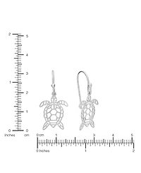 Macy's Laser Cut Turtle Drop Earrings