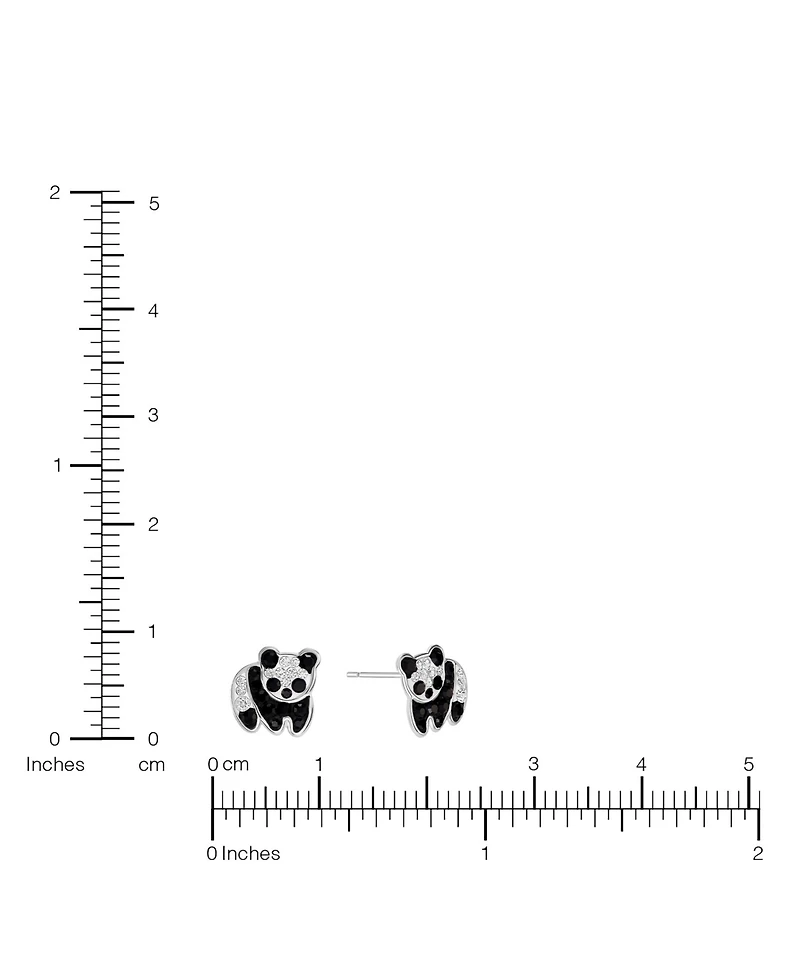 Macy's Crystal Pave Panda Stud Earrings