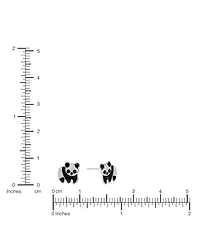 Macy's Crystal Pave Panda Stud Earrings