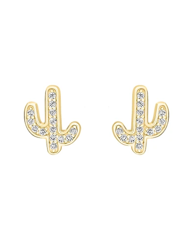 Macy's Cubic Zirconia Cacus Stud Earrings