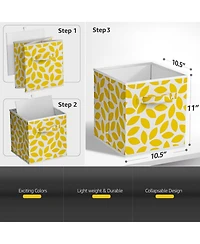 Sorbus 6 Pack 11 Inch Foldable Storage Cubes with Handle- for Organizing Home