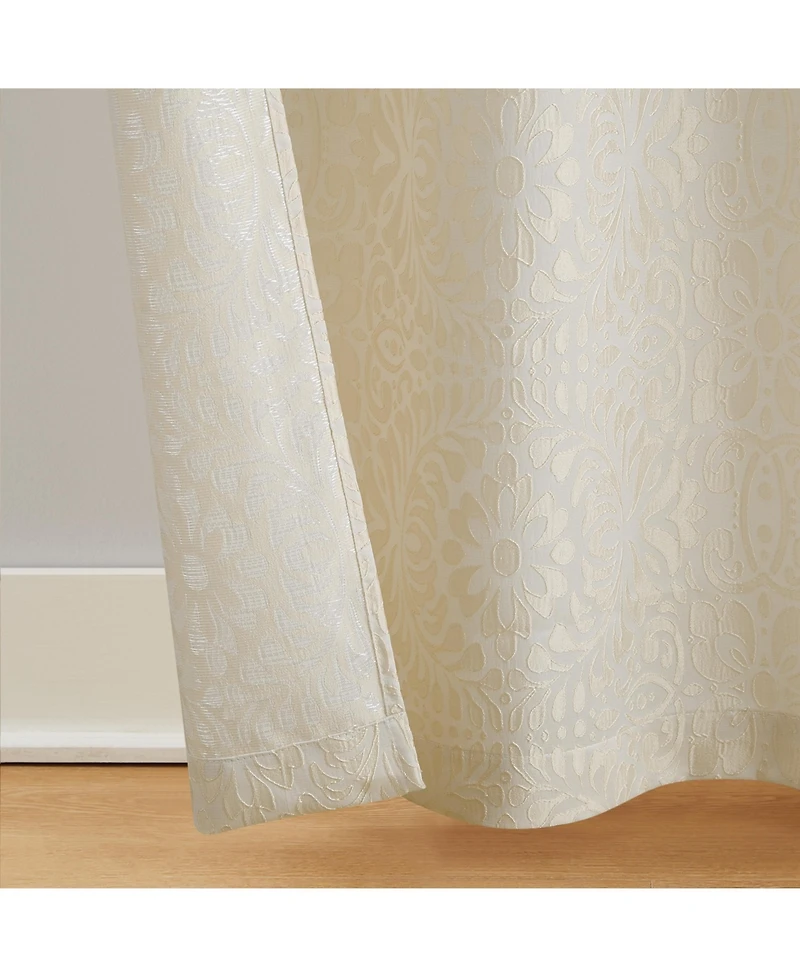5th Avenue Lux Thalia Textured Grommet Window Curtain Panel Pair 2 Piece