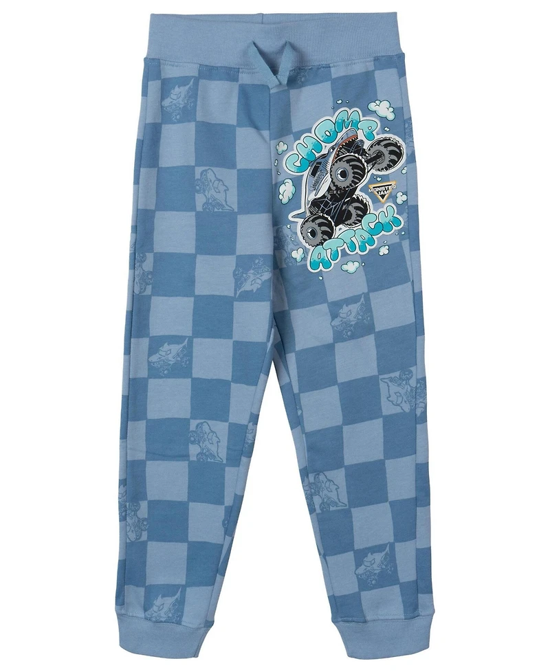 Monster Jam Boys'(5-12) Fleece Jogger Pants Multipack