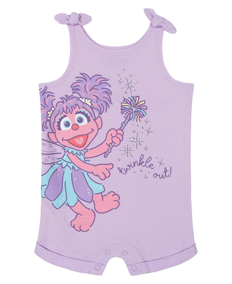 Sesame Street Baby Girls ( 0TO 3 to 24 M ) Sleeveless Romper and Headband Set