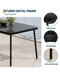 gaomon Set of 2 Modern Outdoor Armchairs