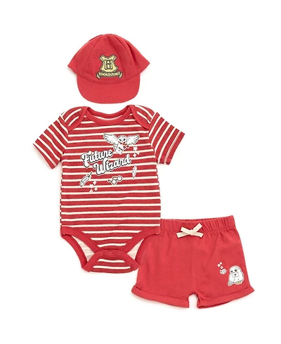 Harry Potter Hedwig Baby Boys ( new born to 24 M )' Bodysuit and Shorts Set