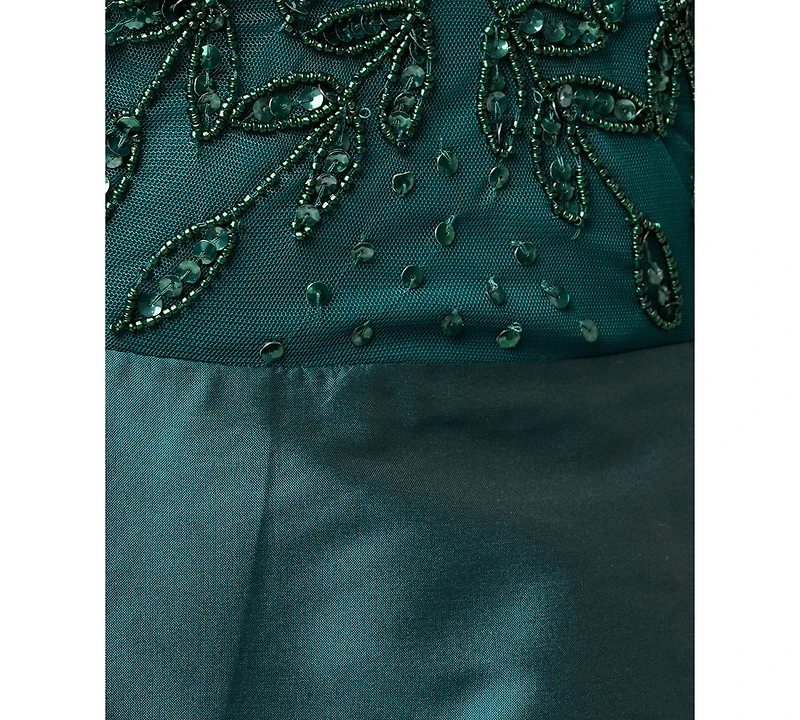 Adrianna Papell Women's Beaded Taffeta Ball Gown