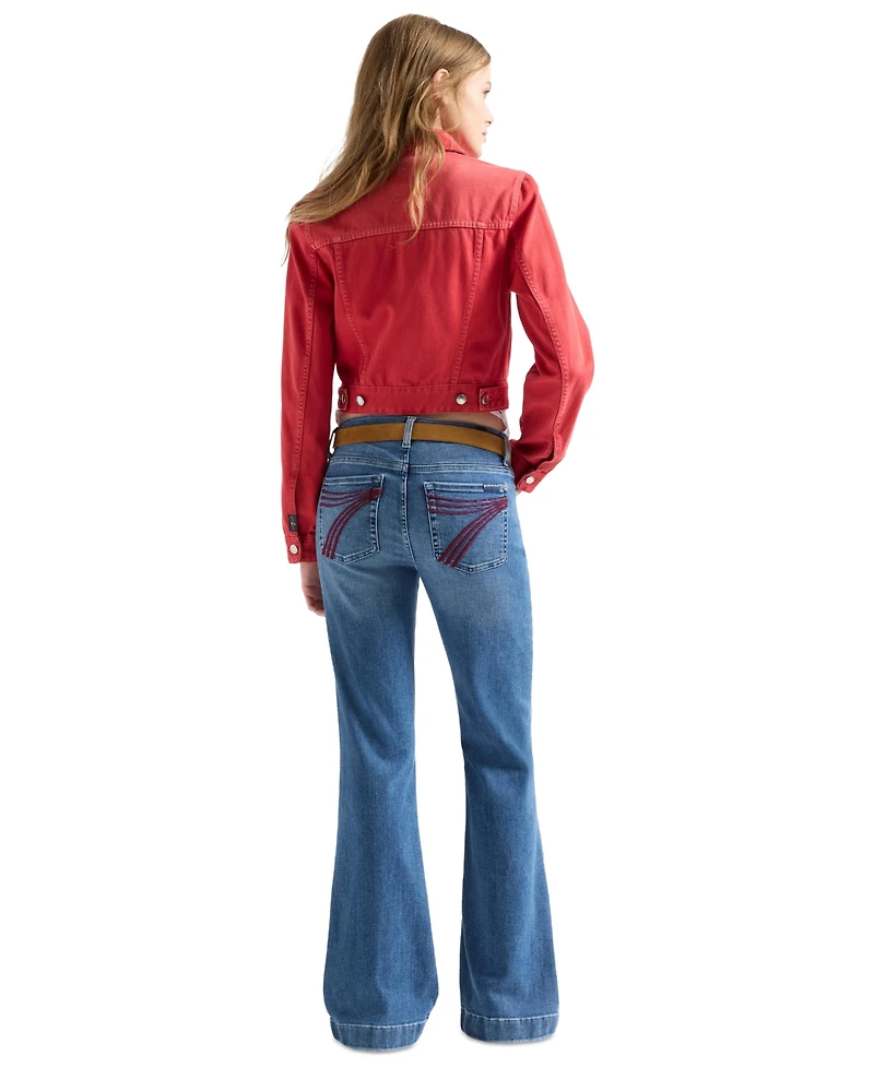 7 For All Mankind Women's Mid Rise Dojo Tailorless Jeans