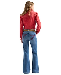 7 For All Mankind Women's Mid Rise Dojo Tailorless Jeans