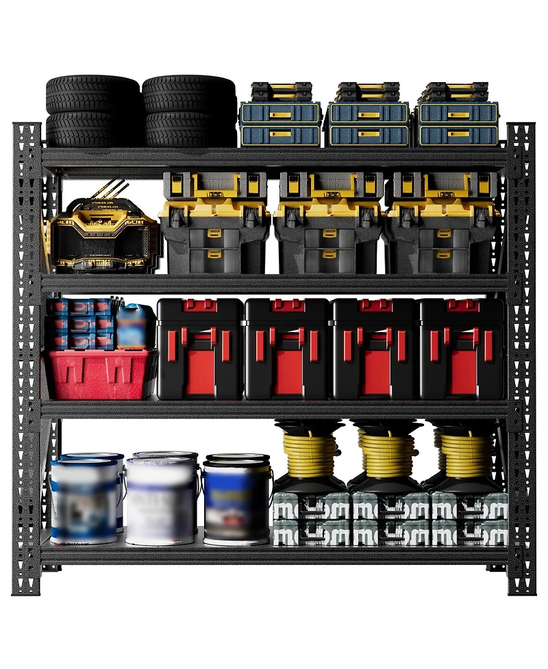 Streamdale Furniture 5000 Lbs Heavy Duty 4-Shelf Adjustable Metal Garage Storage Unit