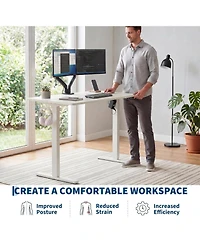 gaomon Electric Standing Desk, Height Adjustable Sit Stand Desk with Memory Presets, Home Office Computer Desk with Cable Management