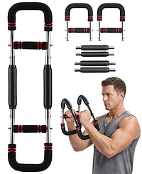 Sugift Twister Arm Trainer 90-160 lbs Adjustable Arm Chest Exerciser with 4 Springs for Men and Women