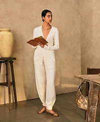 Lauren Ralph Women's Shantung Barrel Cargo Pants