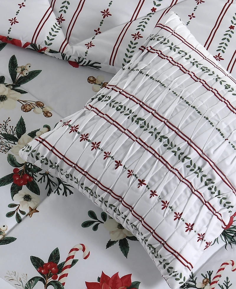 Lenox Christmas Trimmings 4-Piece Comforter Set, King