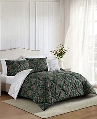 Lenox Holly Tree 4-Piece Comforter Set, Full/Queen