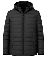 Hawke & Co. Men's Stretch Hooded Sherpa Lined Jacket