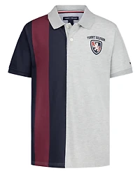 Tommy Hilfiger Boys' 8-20 Color-Block Stripe Short-Sleeve Polo Shirt