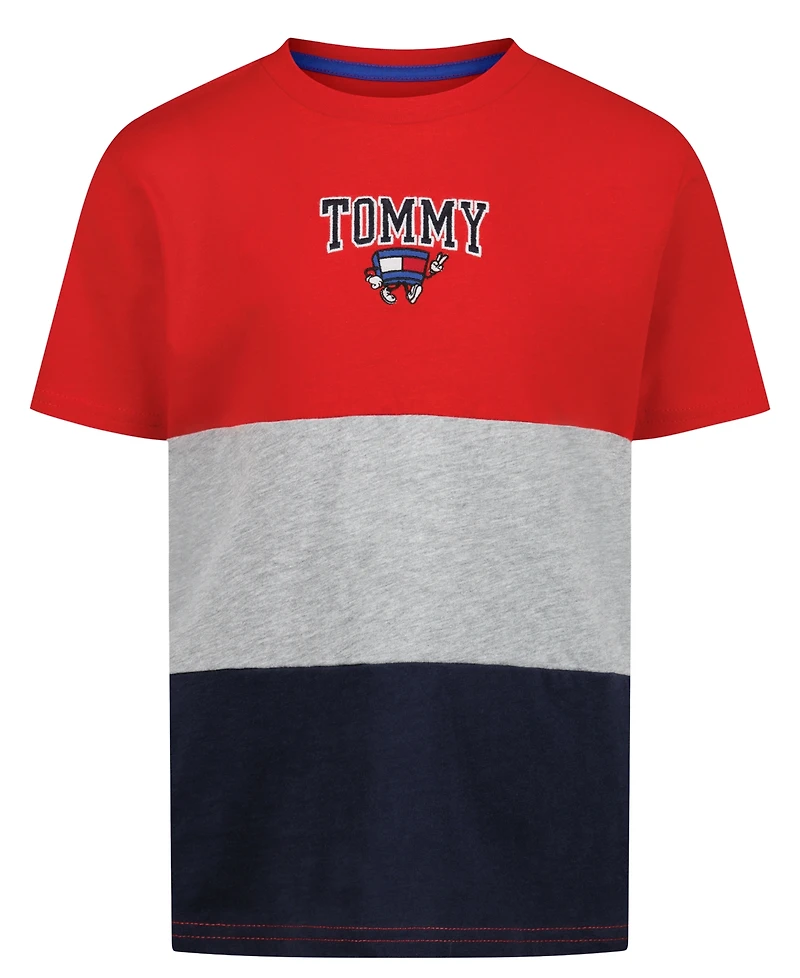 Tommy Hilfiger Boys' 2T-7 Mascot Color-Blocked Short-Sleeve T-Shirt